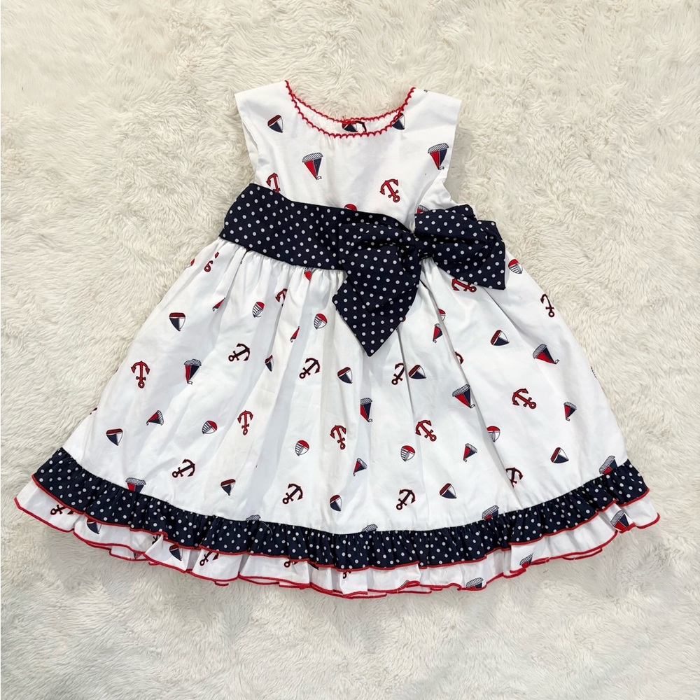 Good Lad White and Navy Nautical Dress